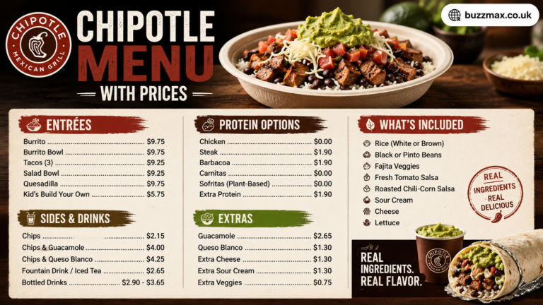 Chipotle Menu With Prices 2026: Full Guide to Bowls, Burritos, Tacos & More